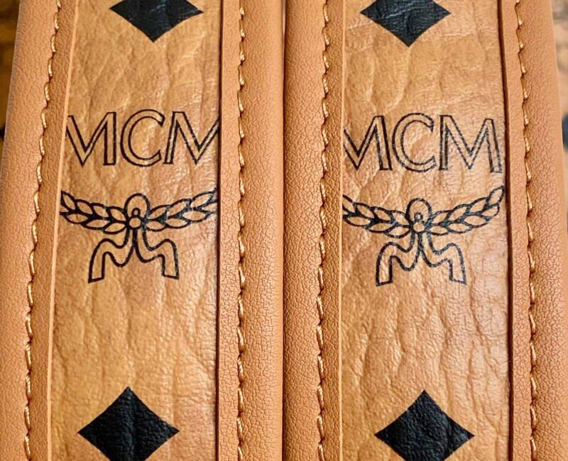 Balo MCM Stark Side Studs Visetos màu Cognac Mini Best Quality