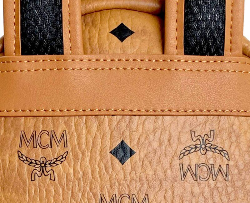 Balo MCM Stark Side Studs Visetos màu Cognac Mini Best Quality