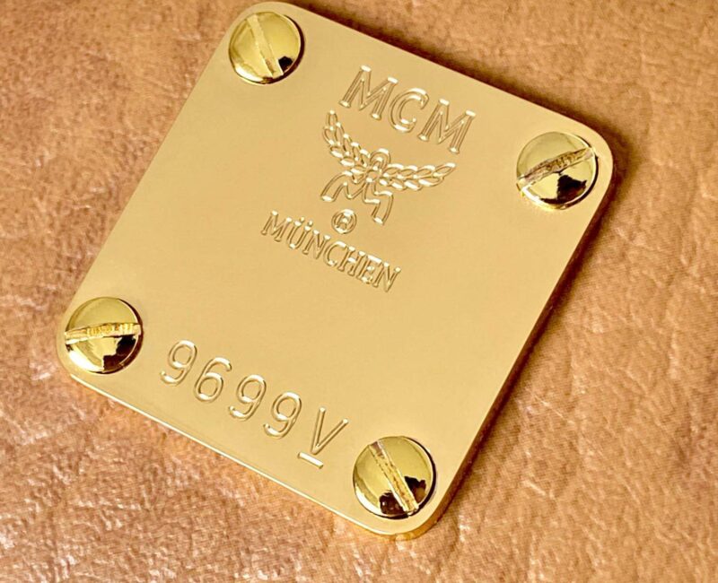 Balo MCM Stark Side Studs Visetos màu Cognac Mini Best Quality