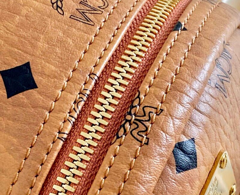 Balo MCM Stark Side Studs Visetos màu Cognac Mini Best Quality