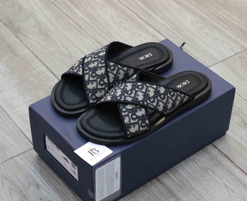 Dép Dior Alias Sandals Blue Oblique Best Quality