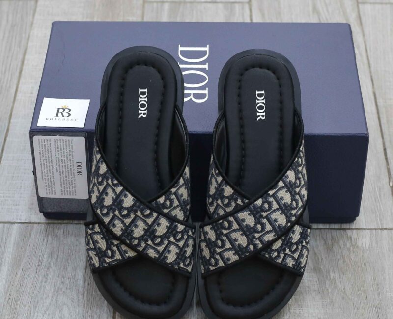 Dép Dior Alias Sandals Blue Oblique Best Quality