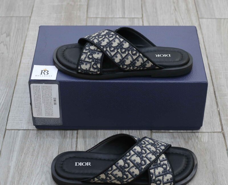 Dép Dior Alias Sandals Blue Oblique Best Quality