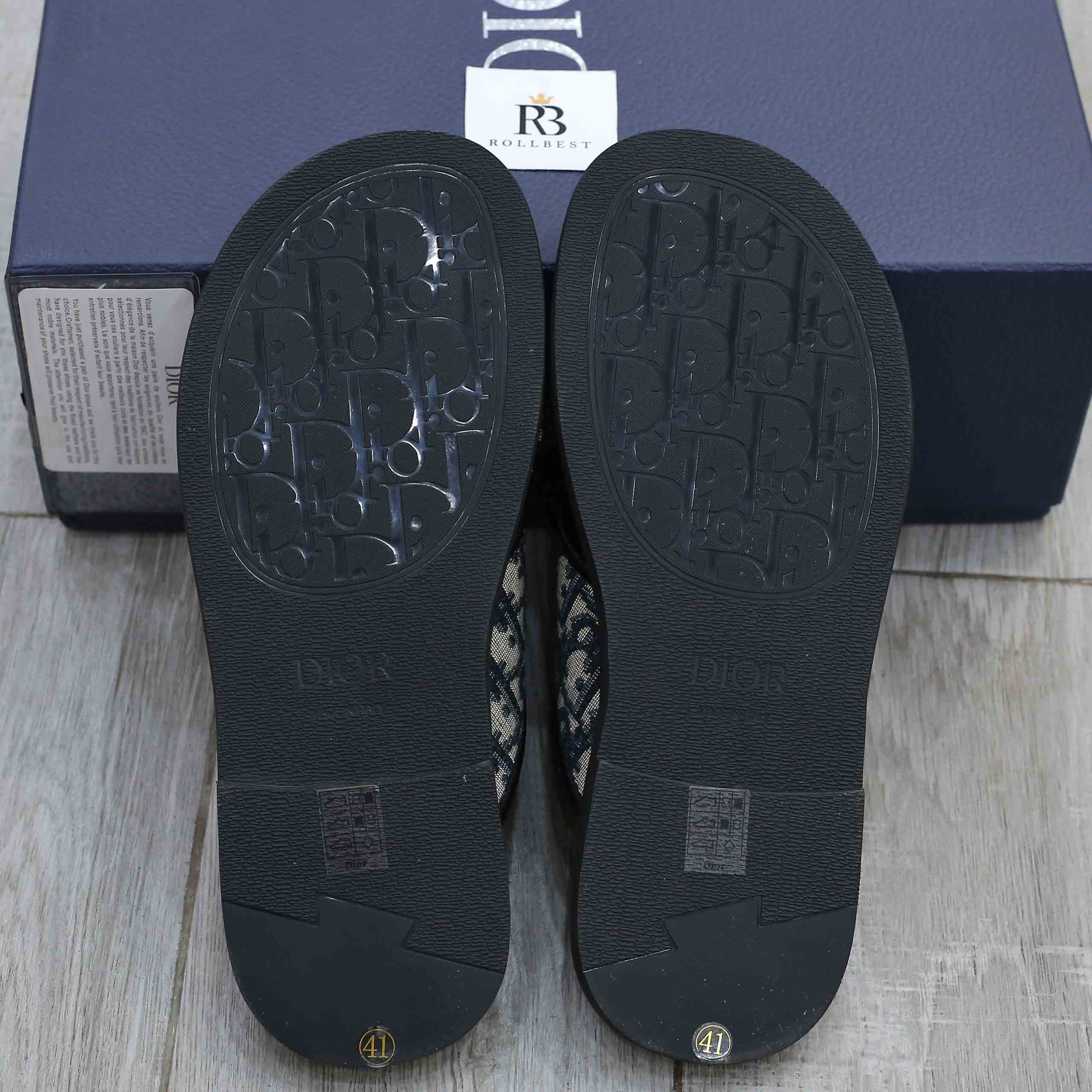 Dép Dior Alias Sandals Blue Oblique Best Quality