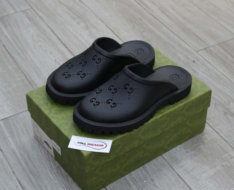 Dép Gucci Platform Perforated G Sandal Cream Best Quality