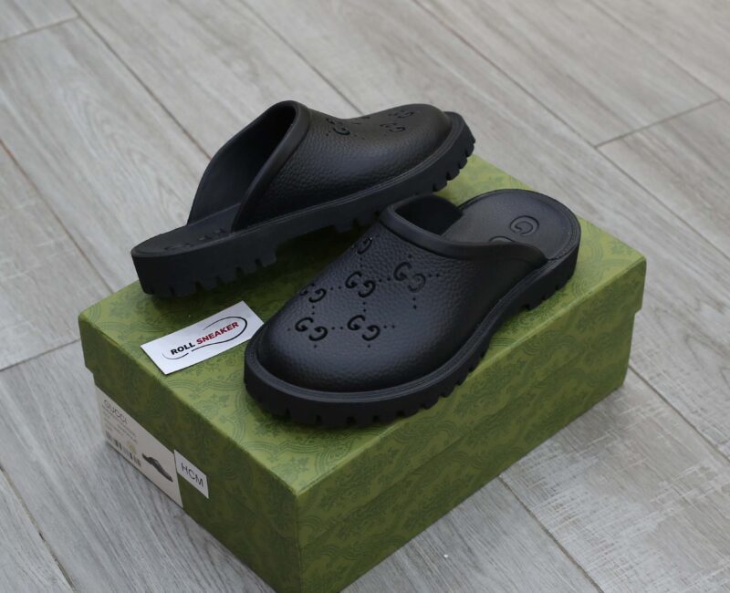 Dép Gucci Platform Perforated G Sandal Cream Best Quality