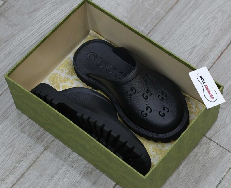 Dép Gucci Platform Perforated G Sandal Cream Best Quality