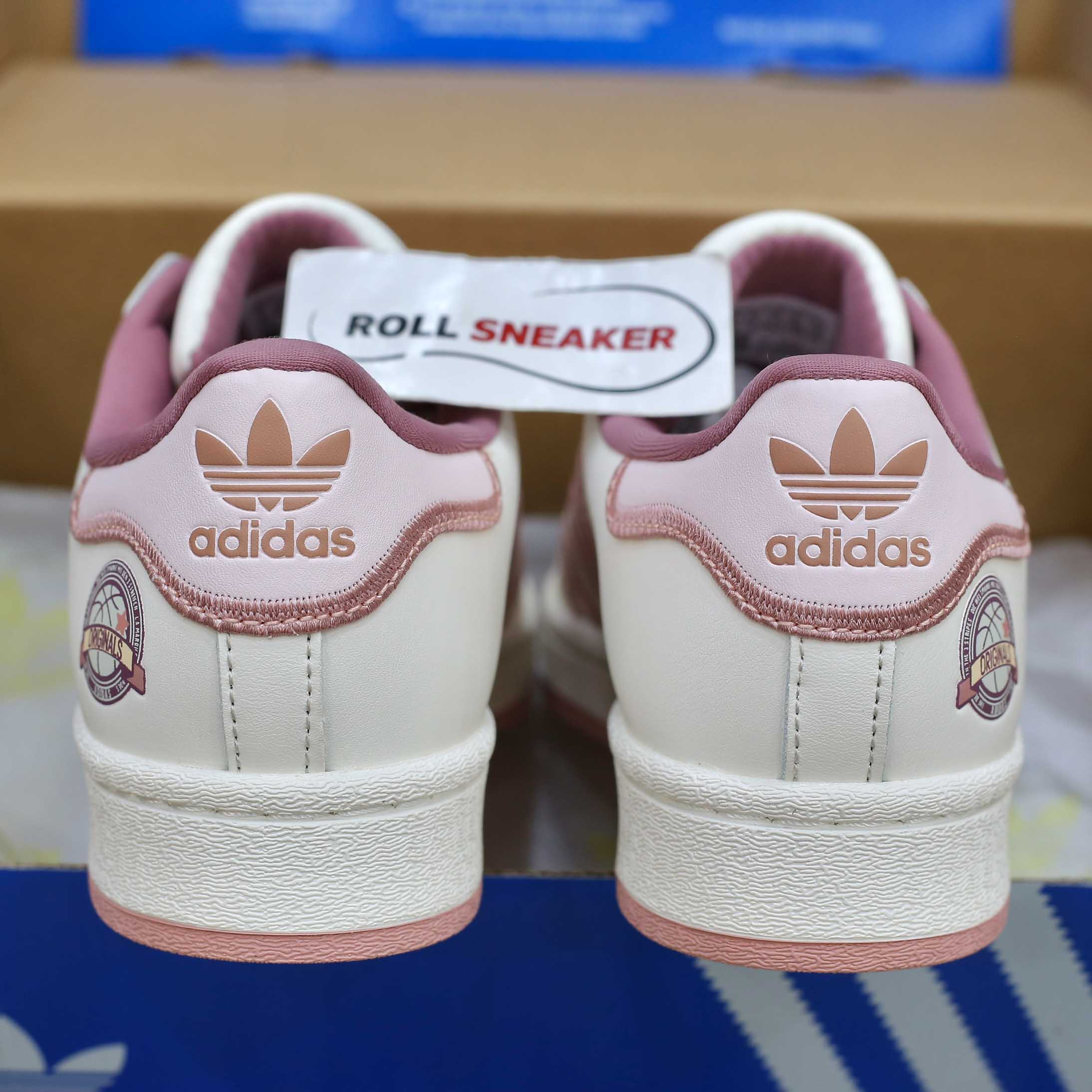 Giày Adidas Original Super Star Pink Beige Best Quality