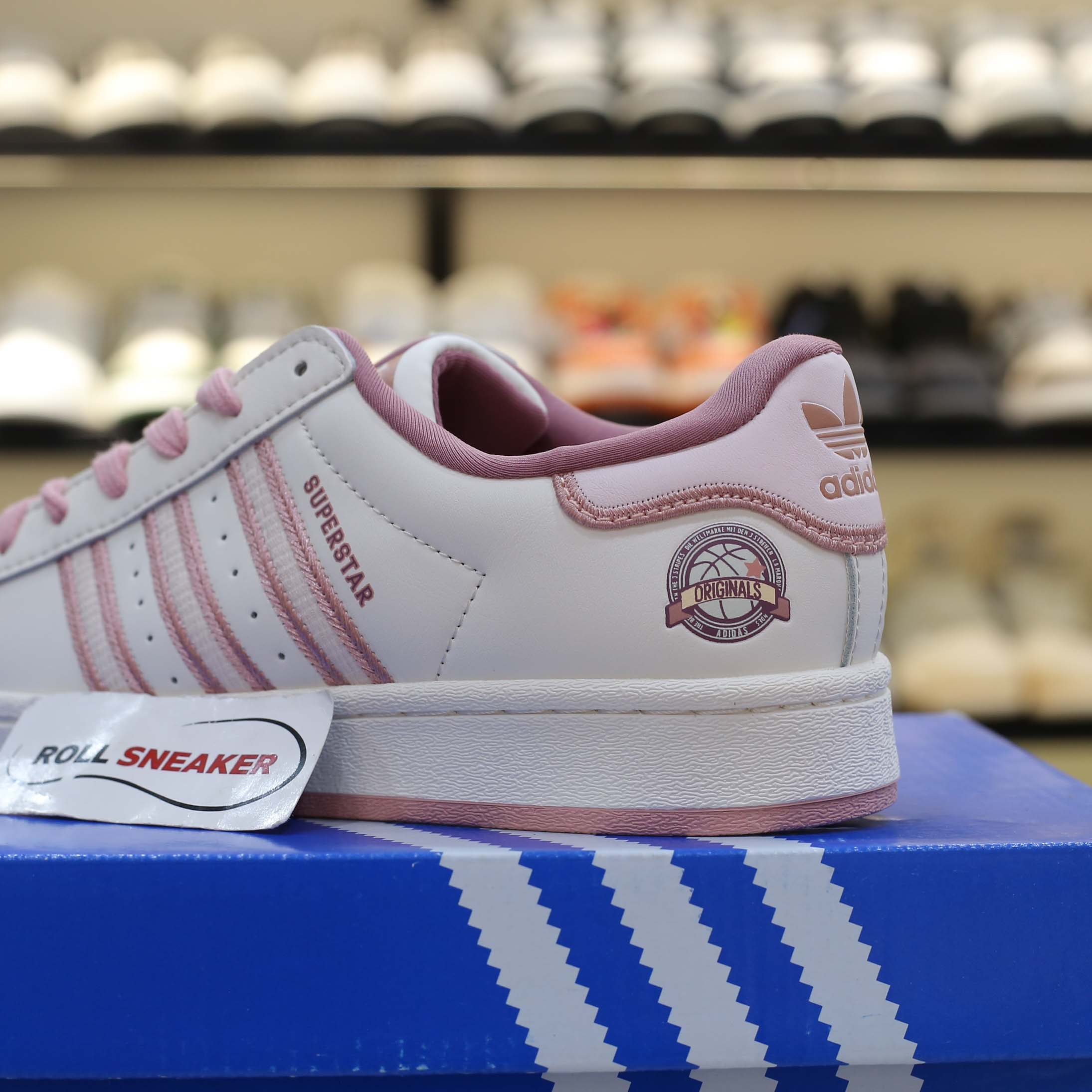 Giày Adidas Original Super Star Pink Beige Best Quality