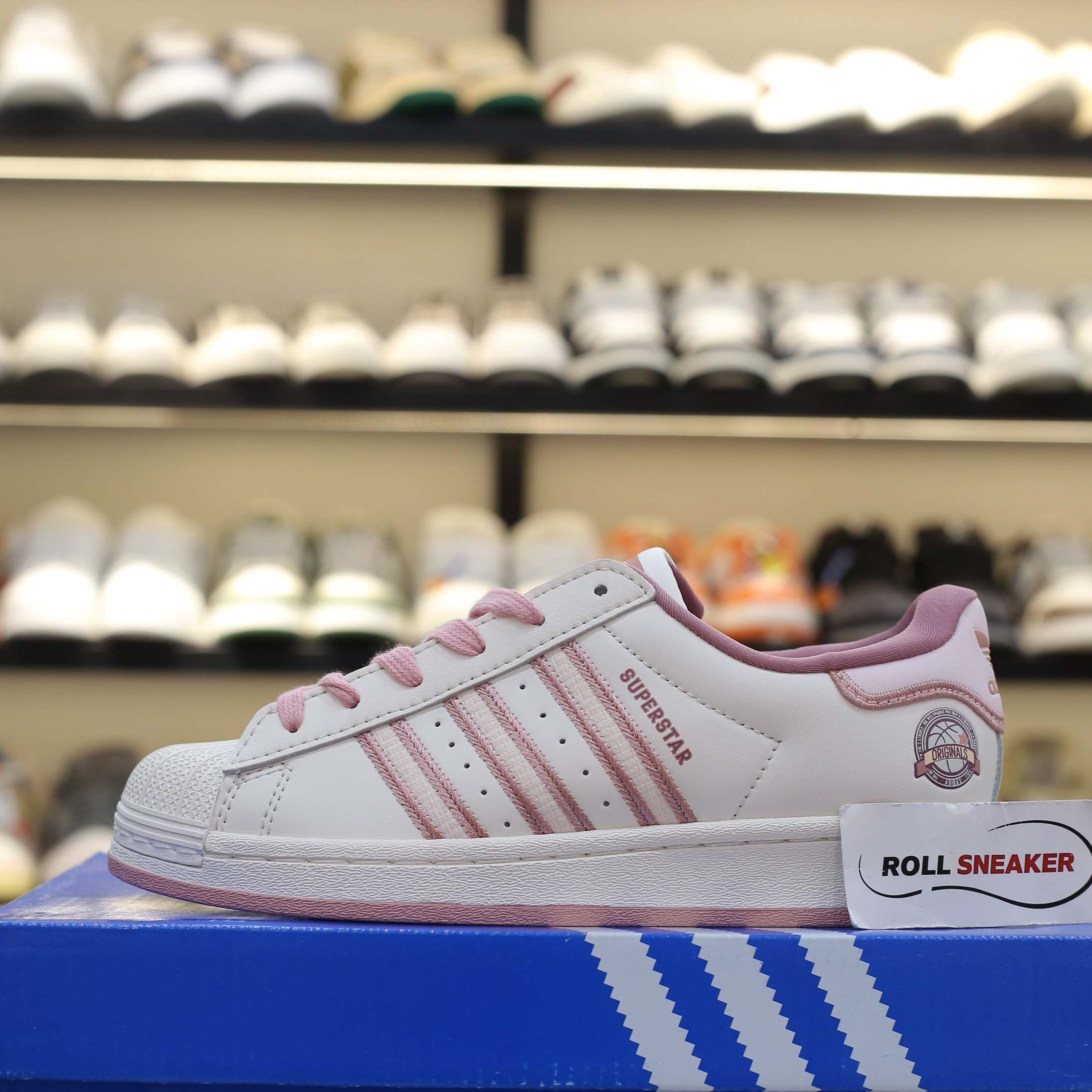 Giày Adidas Original Super Star Pink Beige Best Quality