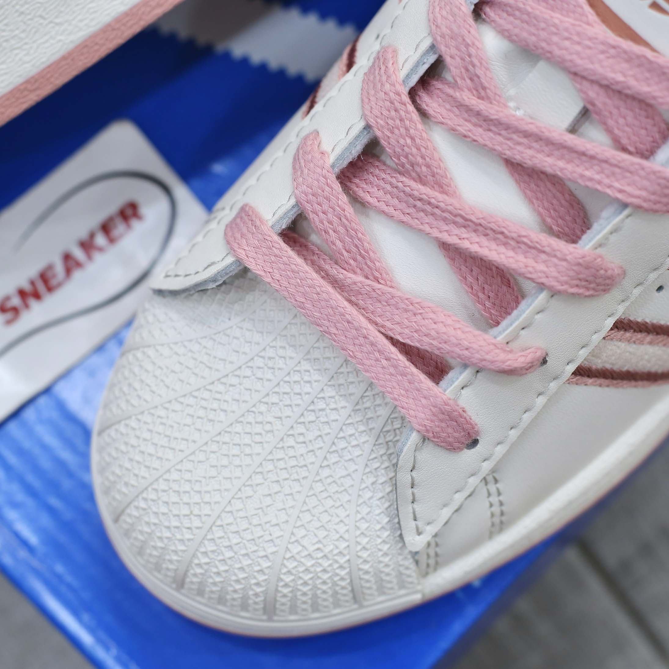 Giày Adidas Original Super Star Pink Beige Best Quality