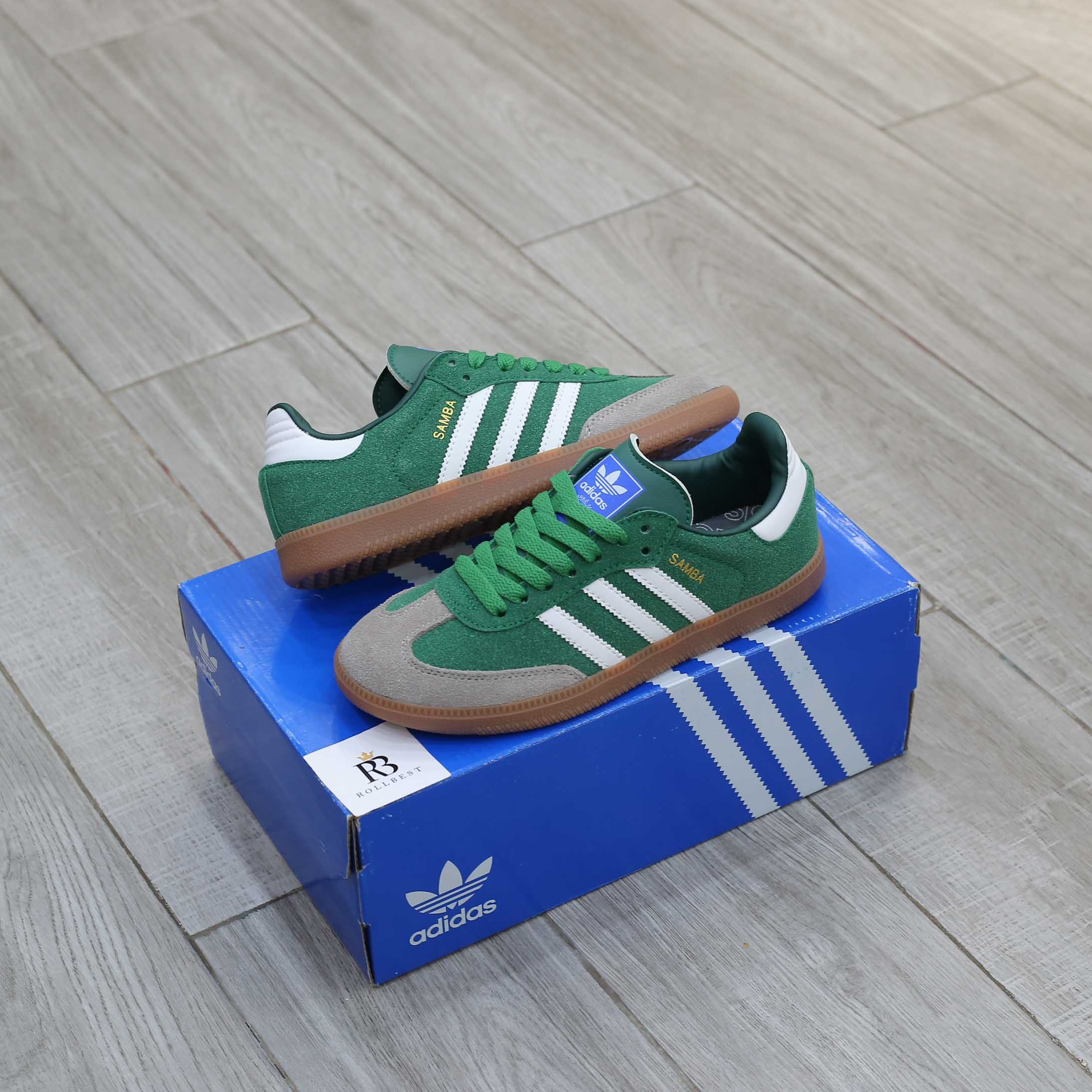 Giày Adidas Samba OG ‘Collegiate Green Gum Grey Toe’ Best Quality