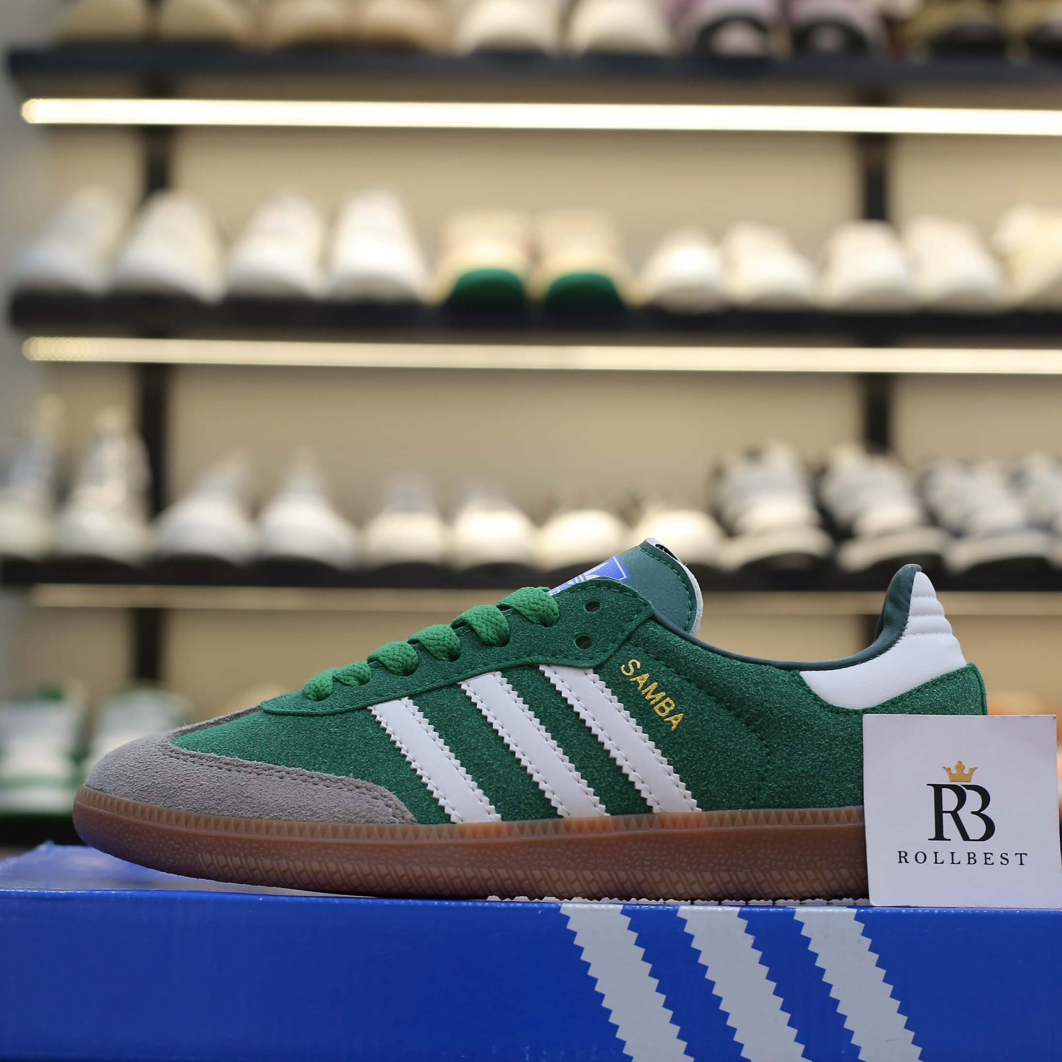 Giày Adidas Samba OG ‘Collegiate Green Gum Grey Toe’ Best Quality
