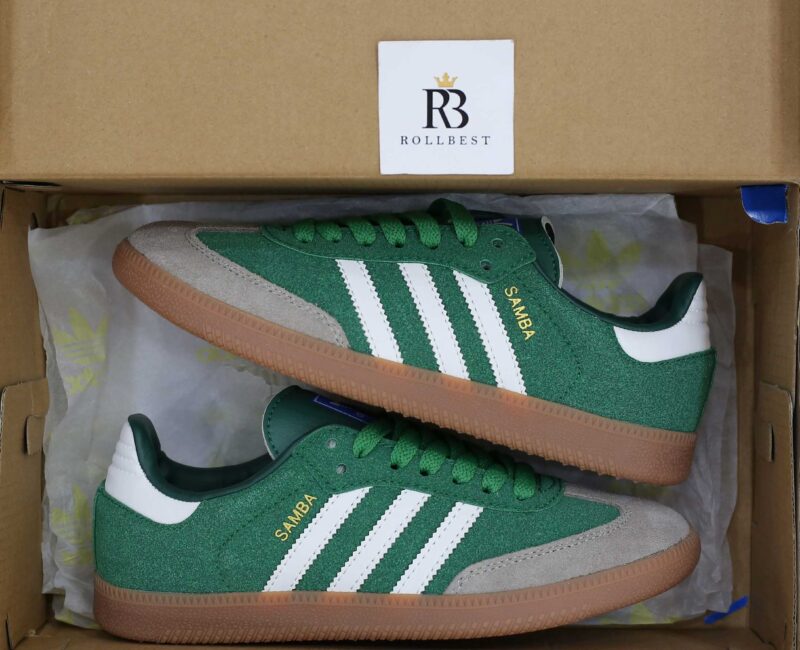 Giày Adidas Samba OG ‘Collegiate Green Gum Grey Toe’ Best Quality