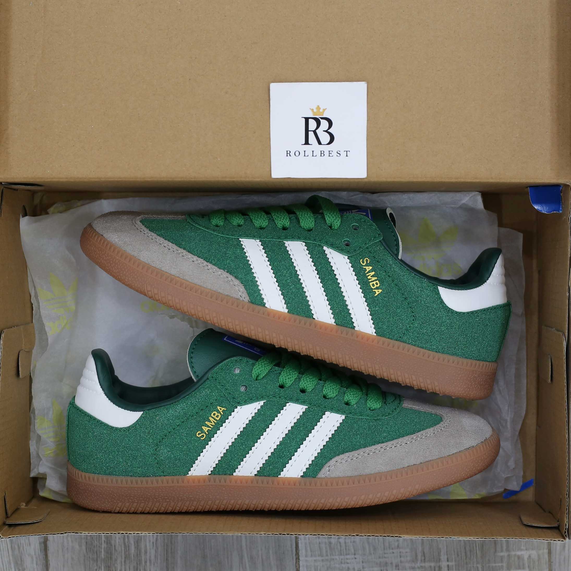 Giày Adidas Samba OG ‘Collegiate Green Gum Grey Toe’ Best Quality