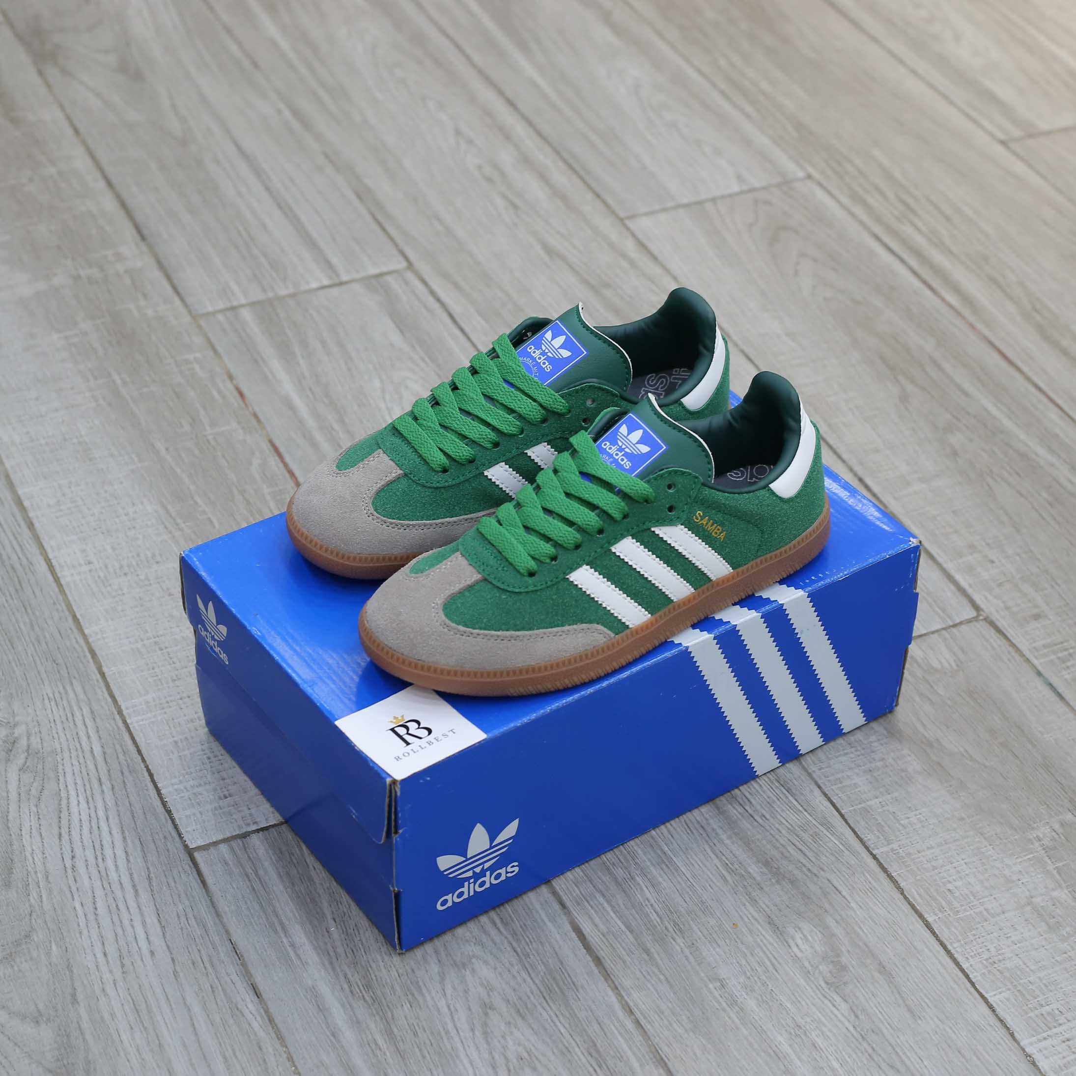 Giày Adidas Samba OG ‘Collegiate Green Gum Grey Toe’ Best Quality