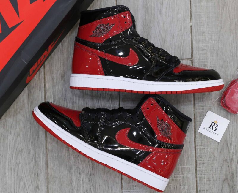 Giày Air Jordan 1 Retro High OG GS 'Patent Bred' Best Quality