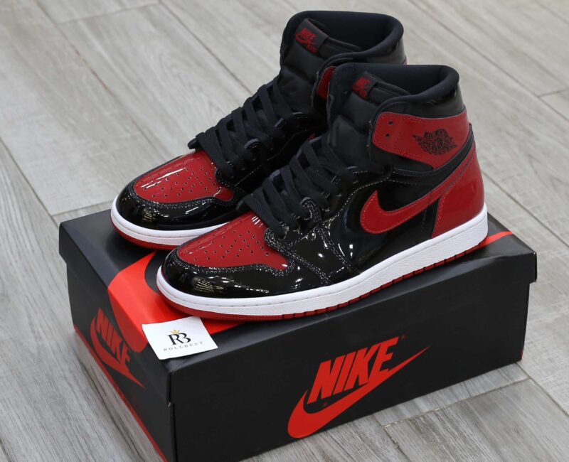 Giày Air Jordan 1 Retro High OG GS 'Patent Bred' Best Quality