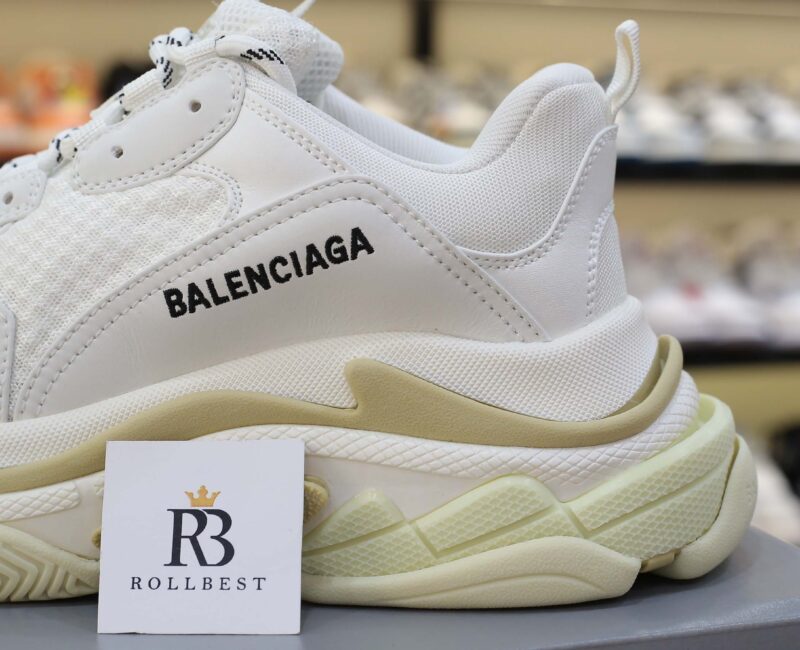 Giày Balenciaga Triple S White Best Quality