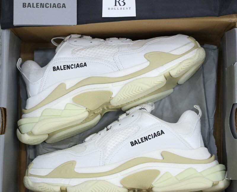 Giày Balenciaga Triple S White Best Quality