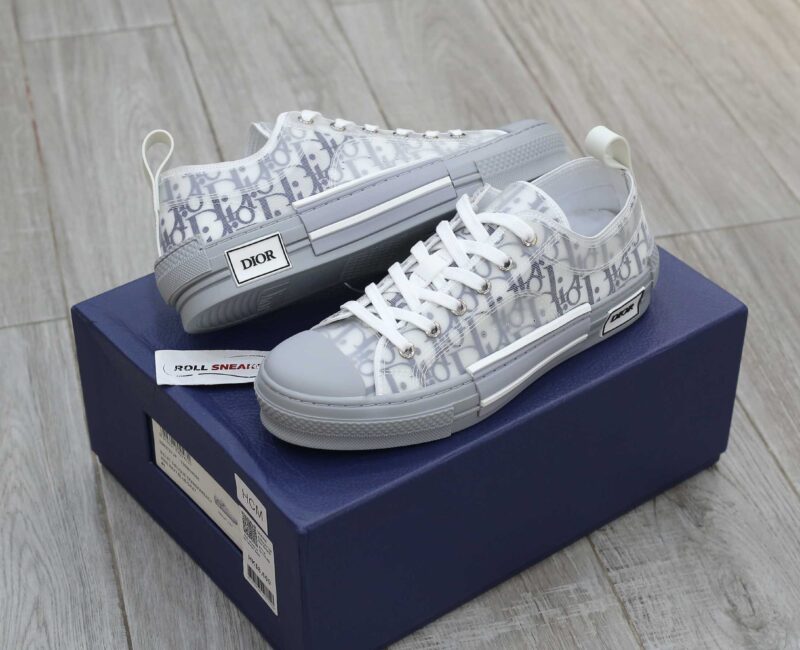 Giày Dior B23 Low White Navy Blue