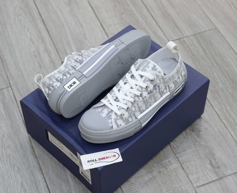 Giày Dior B23 Low White Navy Blue