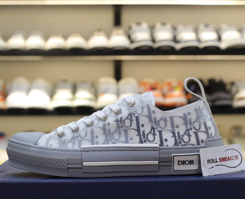 Giày Dior B23 Low White Navy Blue