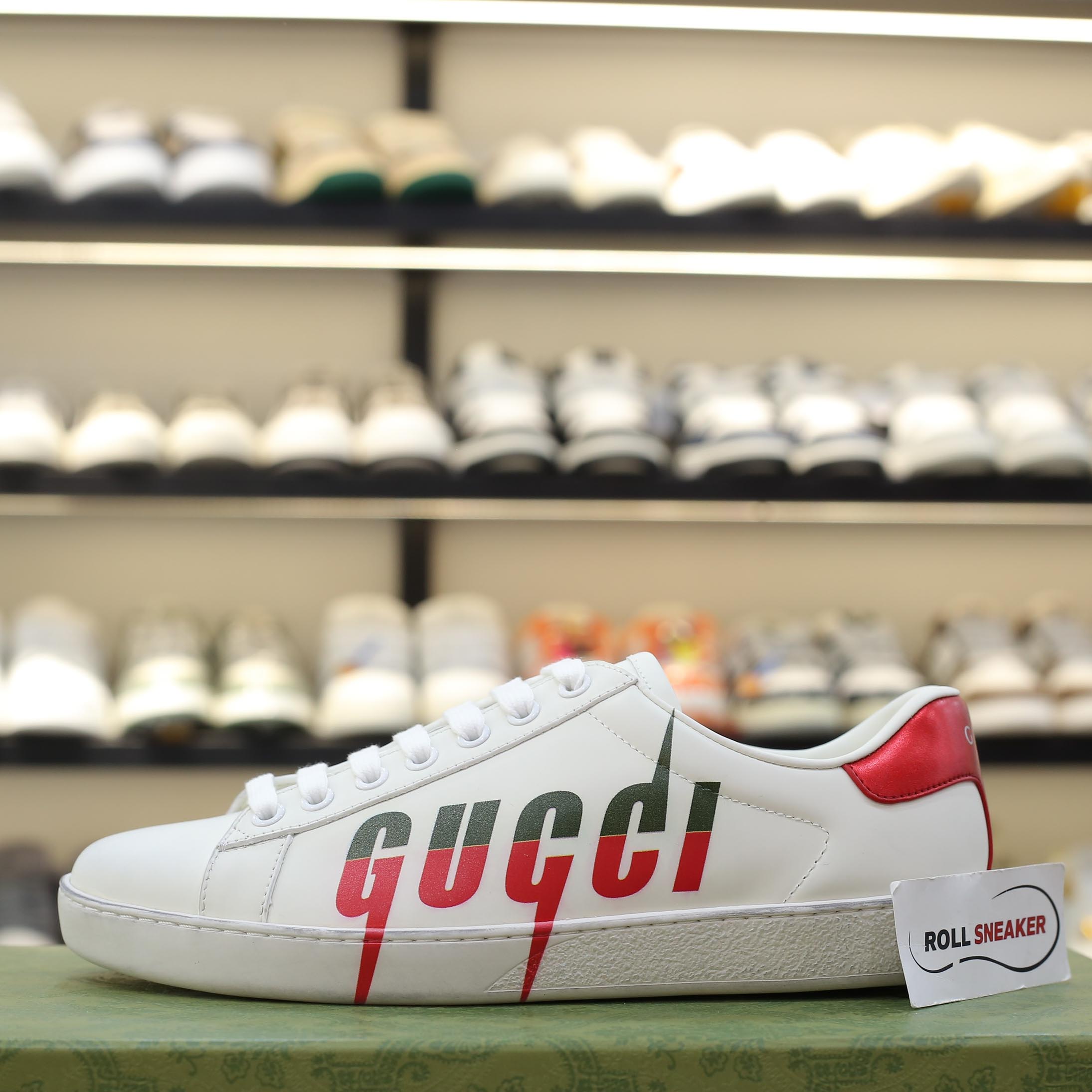 Giày Gucci Ace Sneaker with Gucci Blade Best Quality