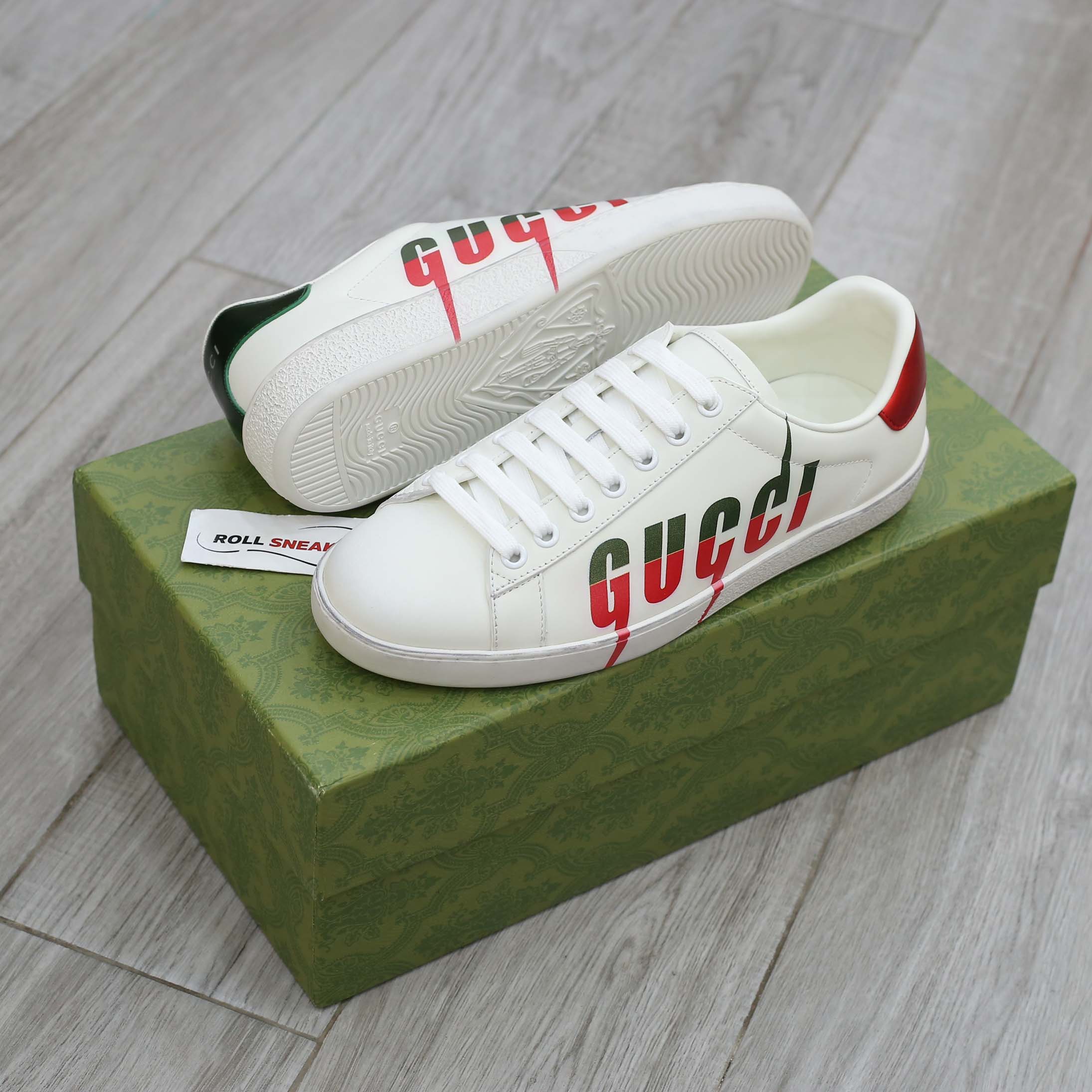 Giày Gucci Ace Sneaker with Gucci Blade Best Quality