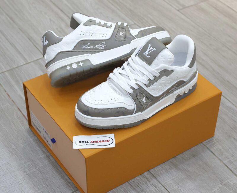 Giày Louis Vuiton #54 Trainer Arch Light Grey White Like Auth