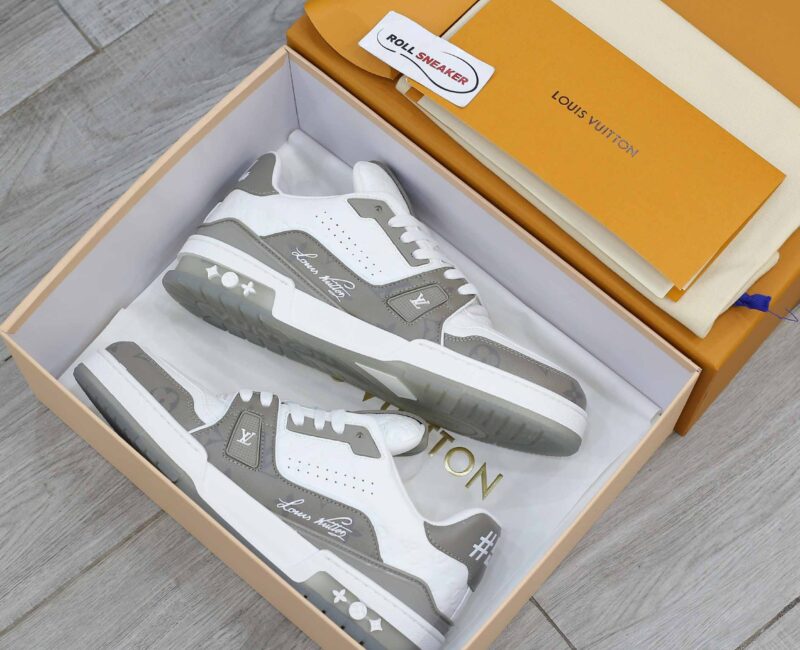 Giày Louis Vuiton #54 Trainer Arch Light Grey White Like Auth