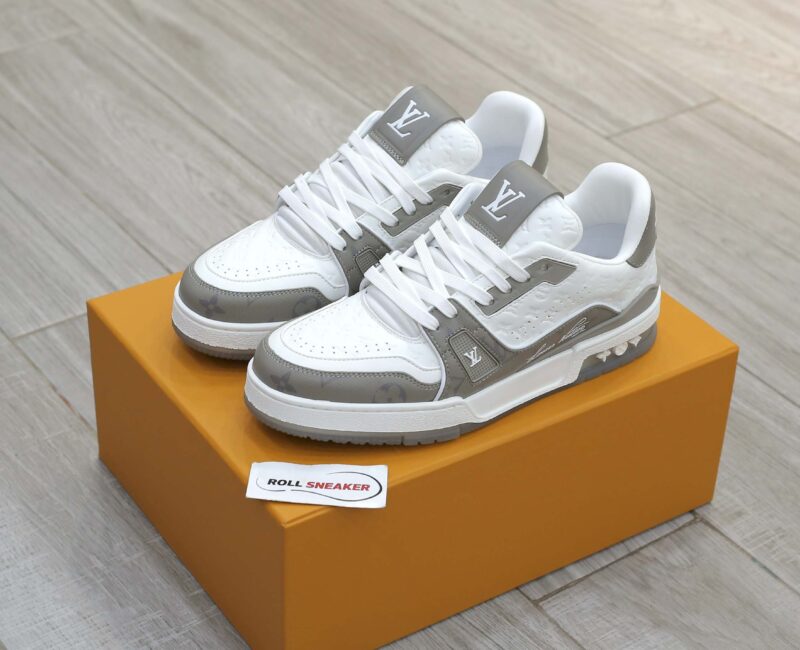 Giày Louis Vuiton #54 Trainer Arch Light Grey White Like Auth