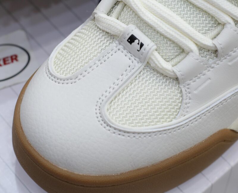 Giày MLB Chunky Wide New York Yankees Cream Trắng Kem Đế Nâu Like