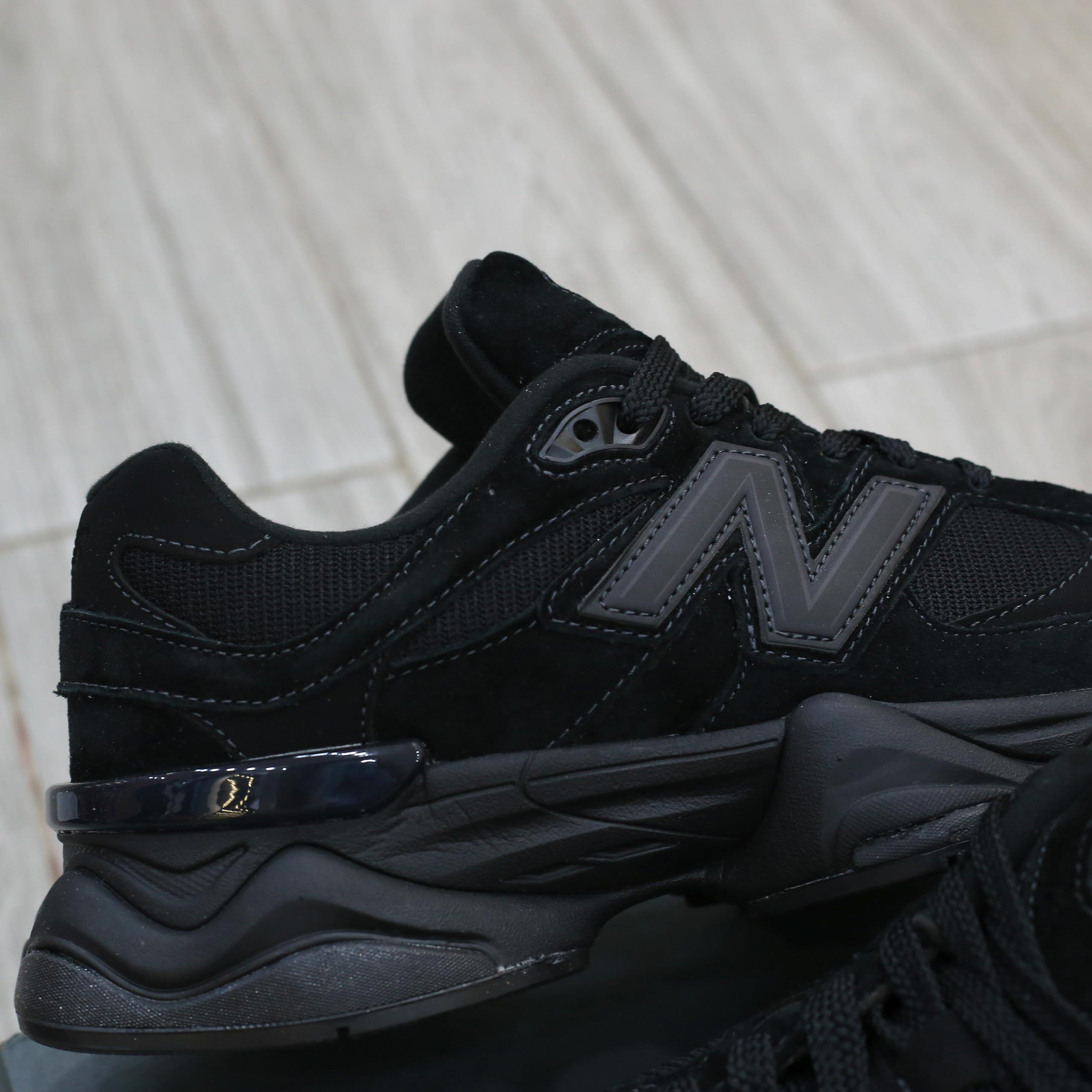 Giày New Balance 9060 Triple Black Leather Best Quality