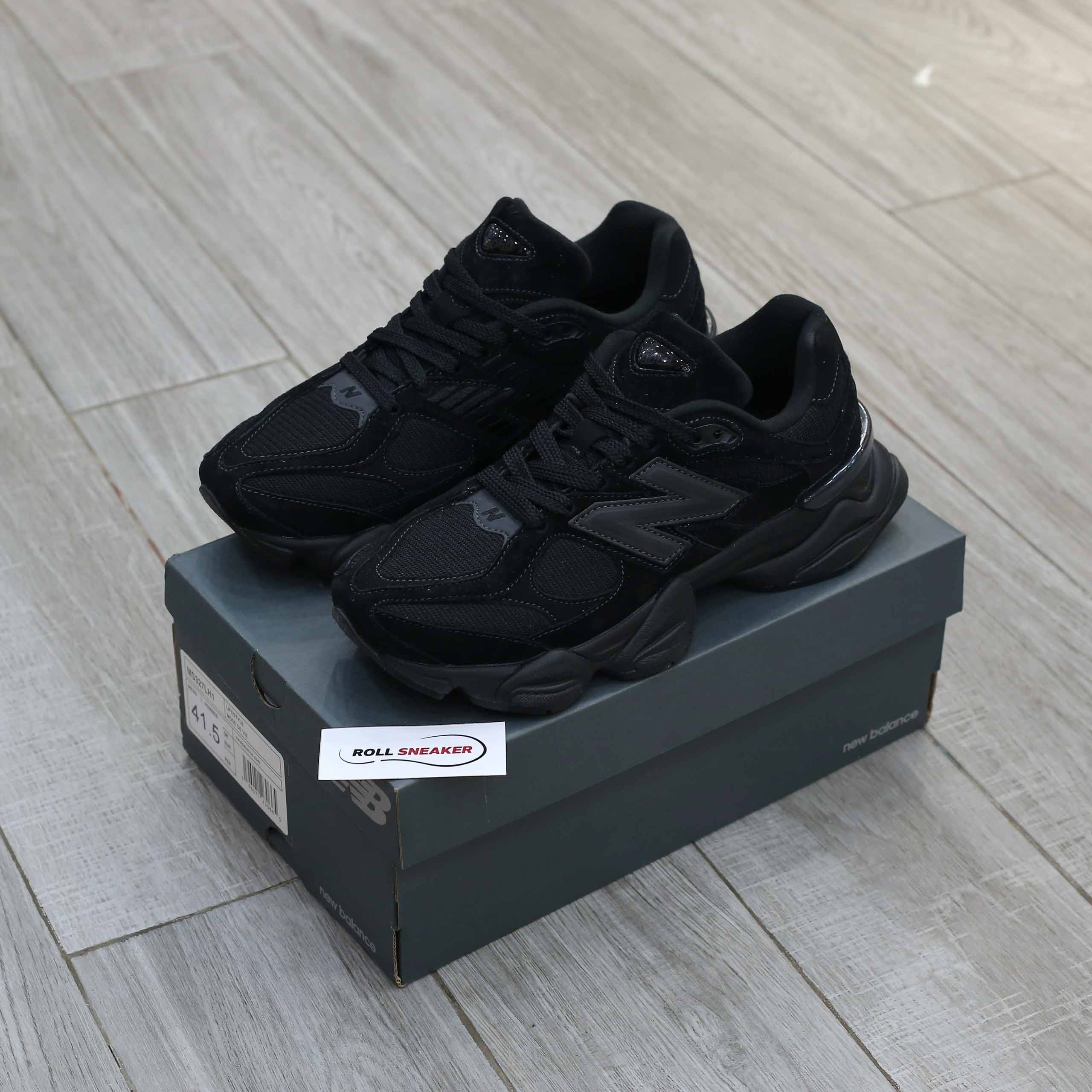 Giày New Balance 9060 Triple Black Leather Best Quality