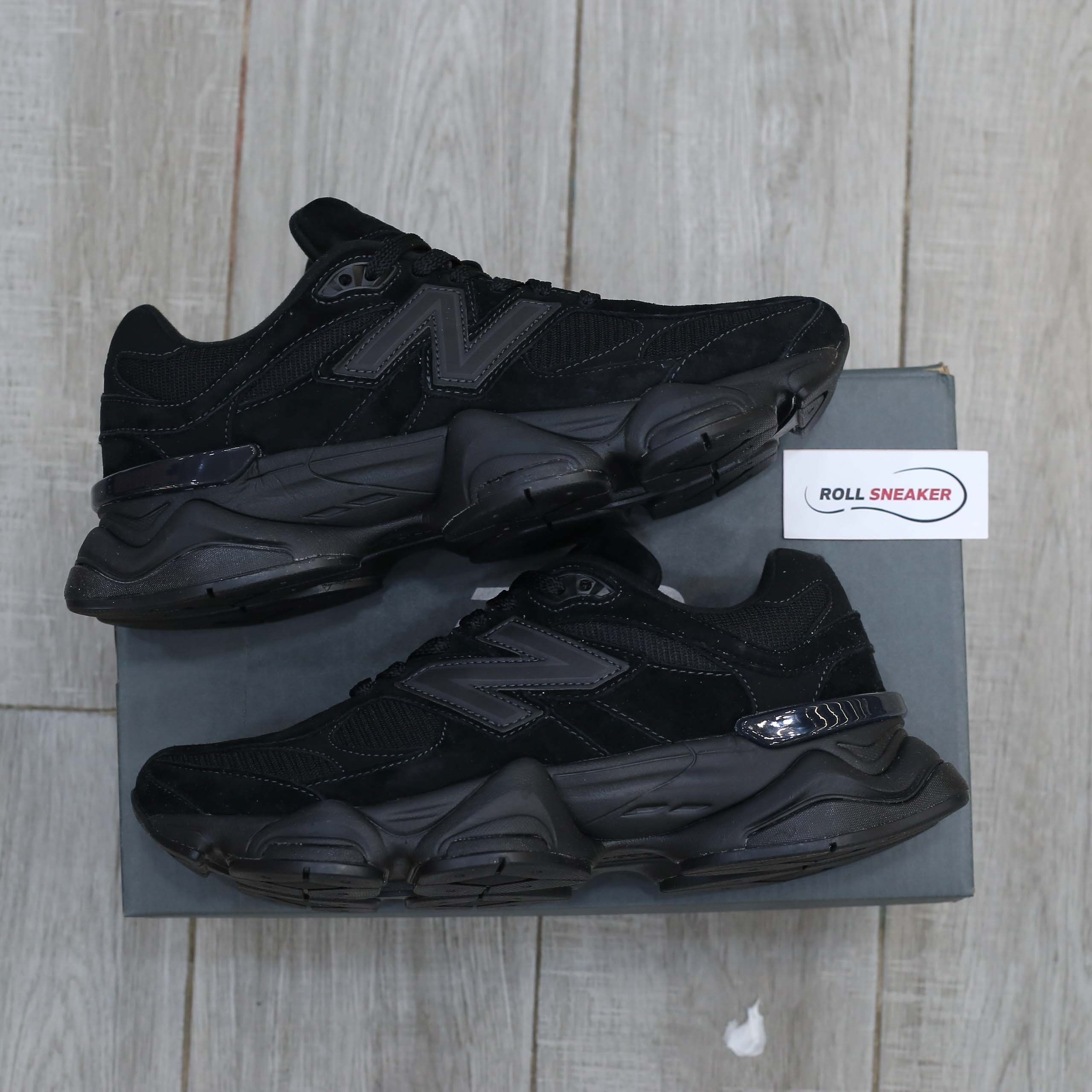 Giày New Balance 9060 Triple Black Leather Best Quality