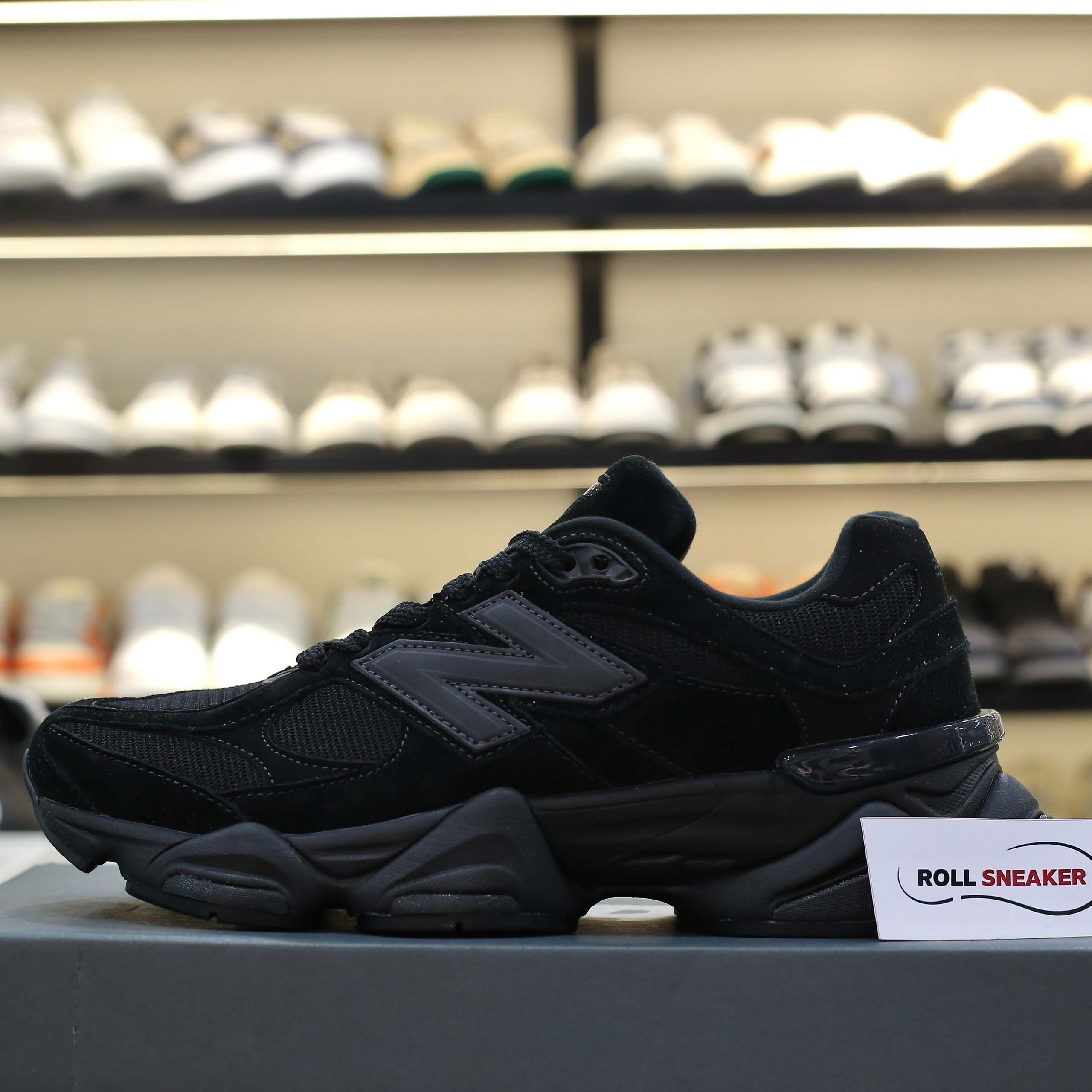 Giày New Balance 9060 Triple Black Leather Best Quality