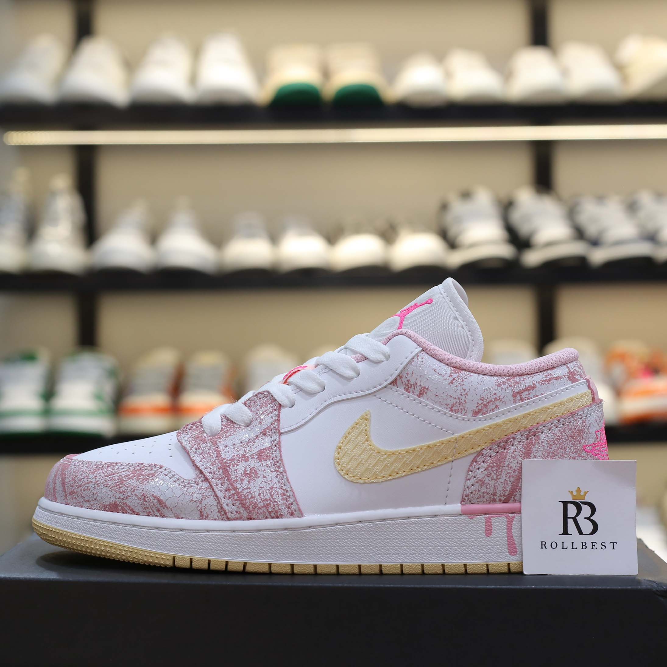 Giày Nike Air Jordan 1 Low GS Strawberry Ice Cream Best Quality