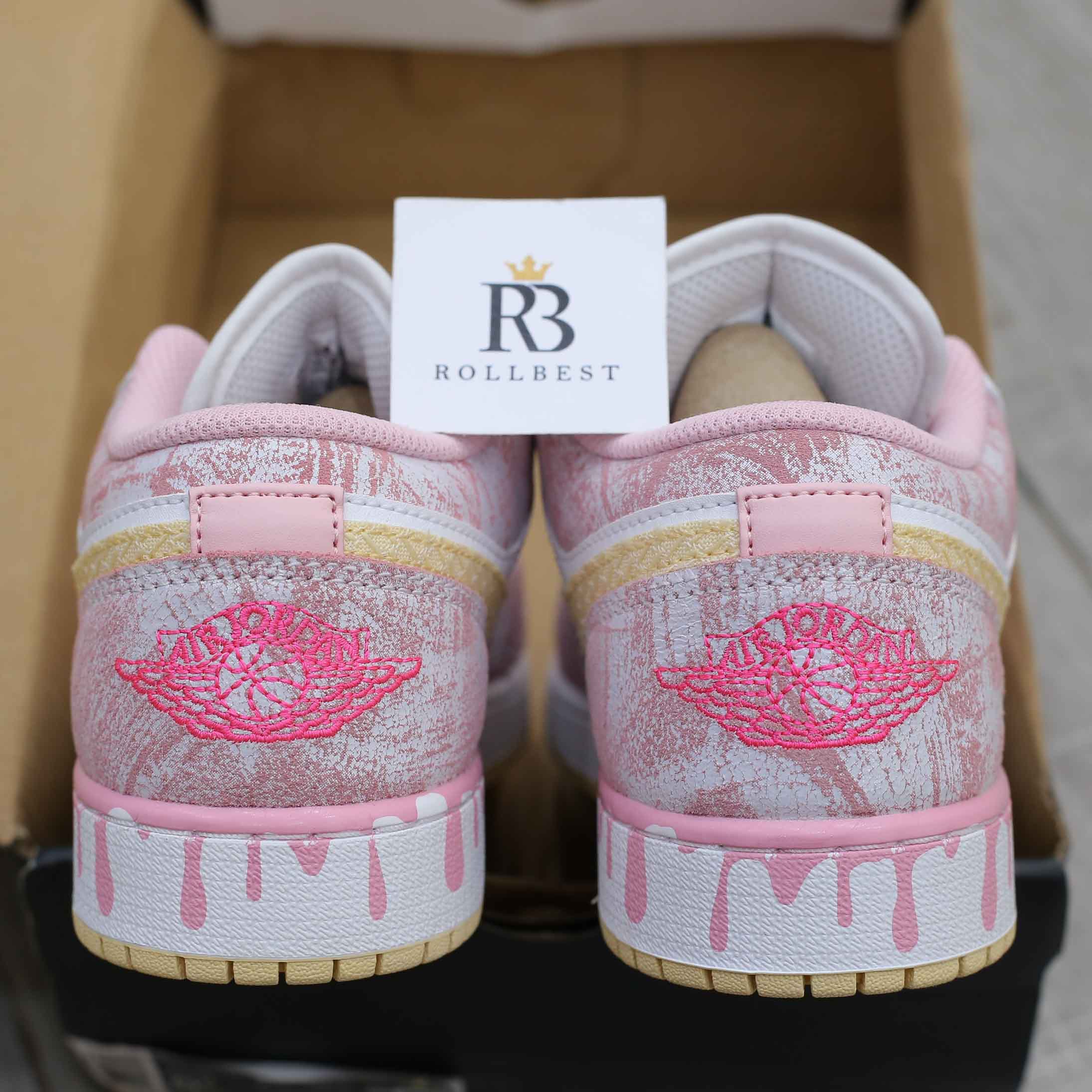 Giày Nike Air Jordan 1 Low GS Strawberry Ice Cream Best Quality