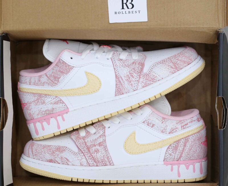 Giày Nike Air Jordan 1 Low GS Strawberry Ice Cream Best Quality