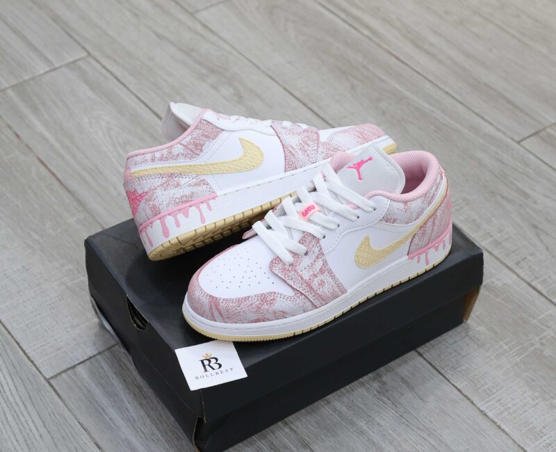 Giày Nike Air Jordan 1 Low GS Strawberry Ice Cream Best Quality