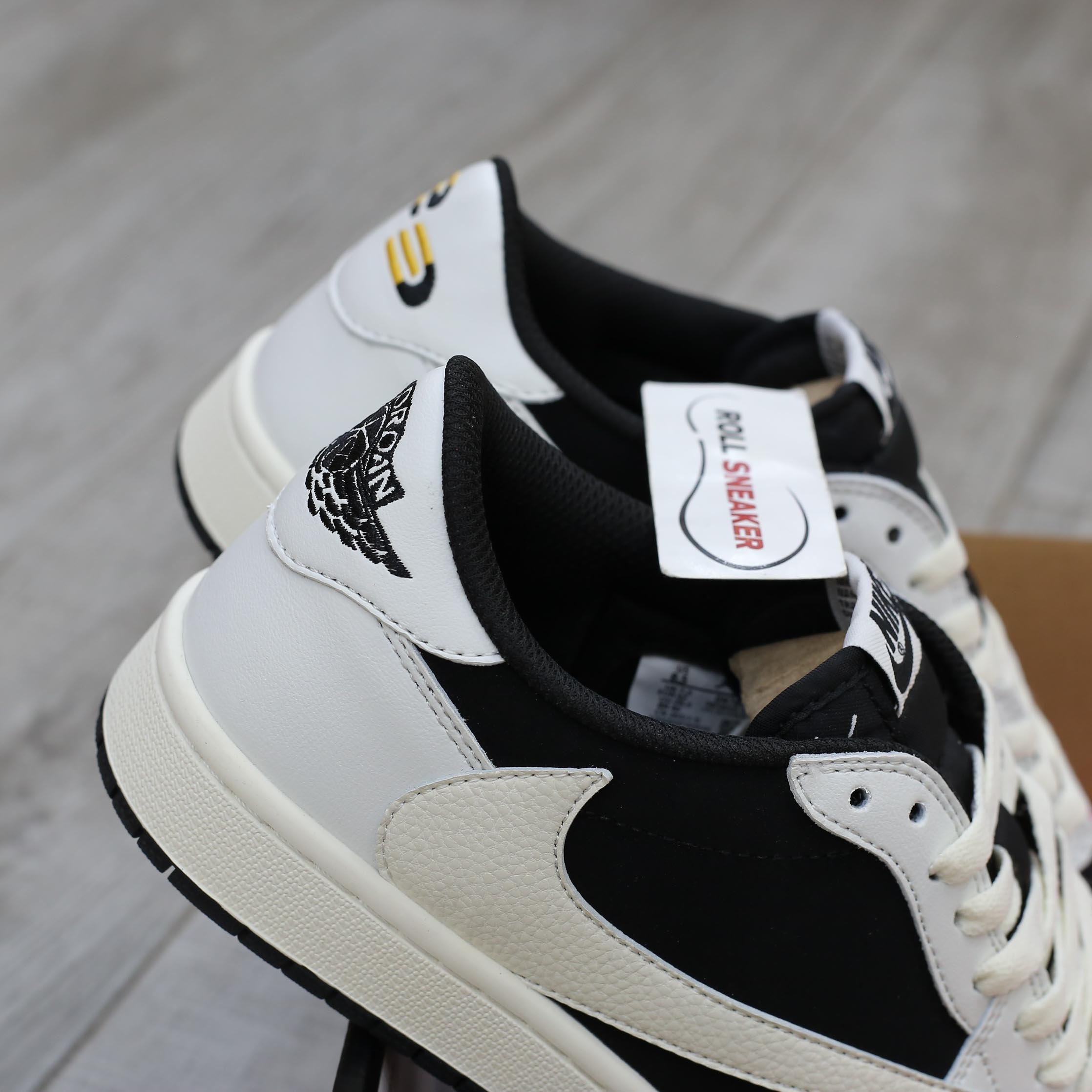 Giày Nike Air Jordan 1 Low Travis Scott Black White Like Auth