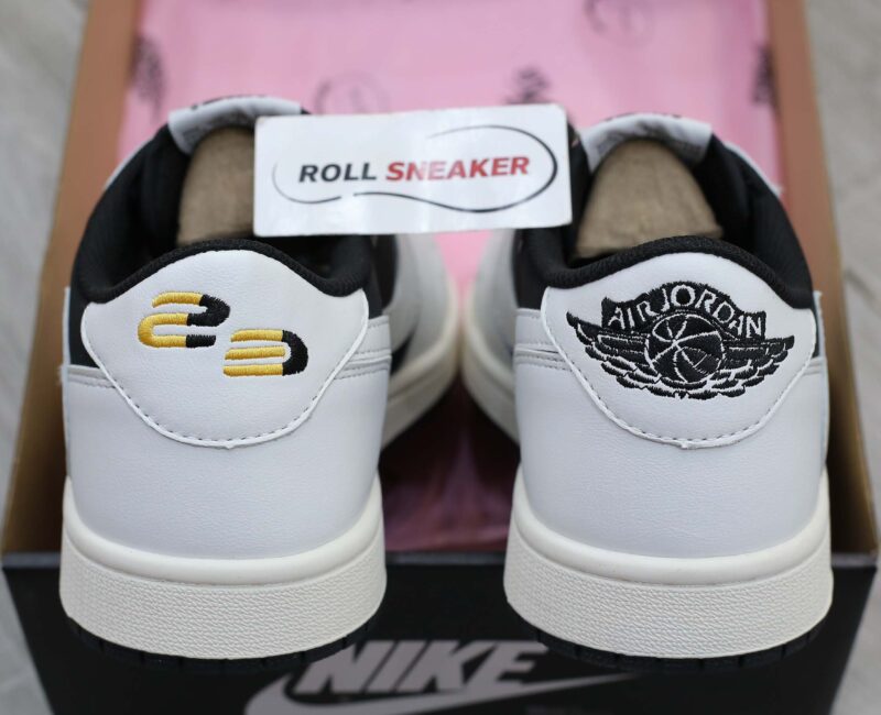 Giày Nike Air Jordan 1 Low Travis Scott Black White Like Auth