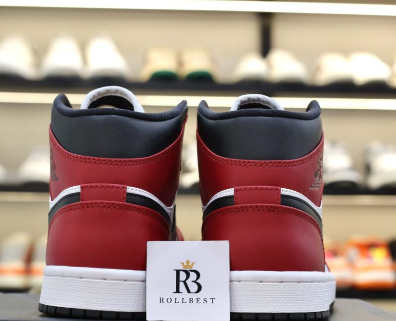 Giày Nike Air Jordan 1 Mid Chicago Black Toe Best Quality