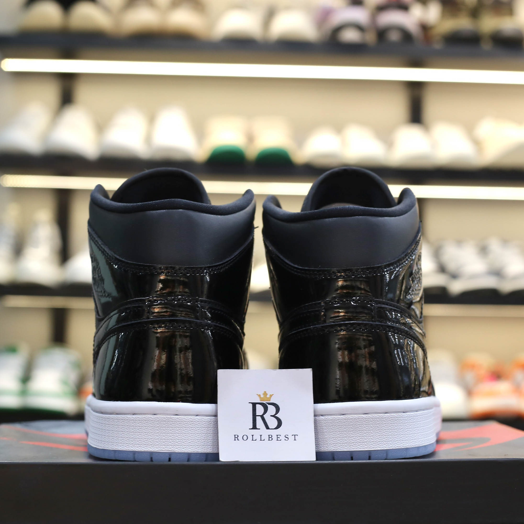 Giày Nike Air Jordan 1 Mid SE Space Jam Black Concord Best Quality