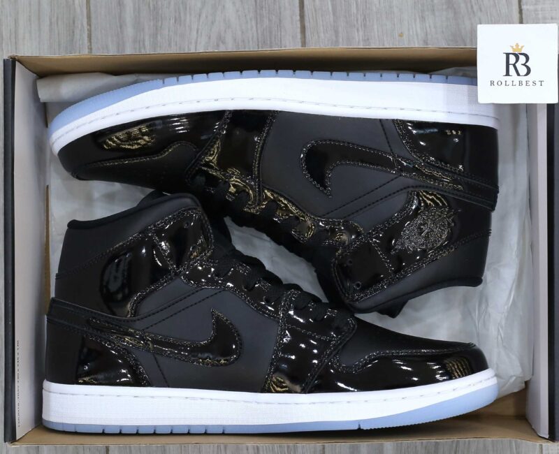 Giày Nike Air Jordan 1 Mid SE Space Jam Black Concord Best Quality