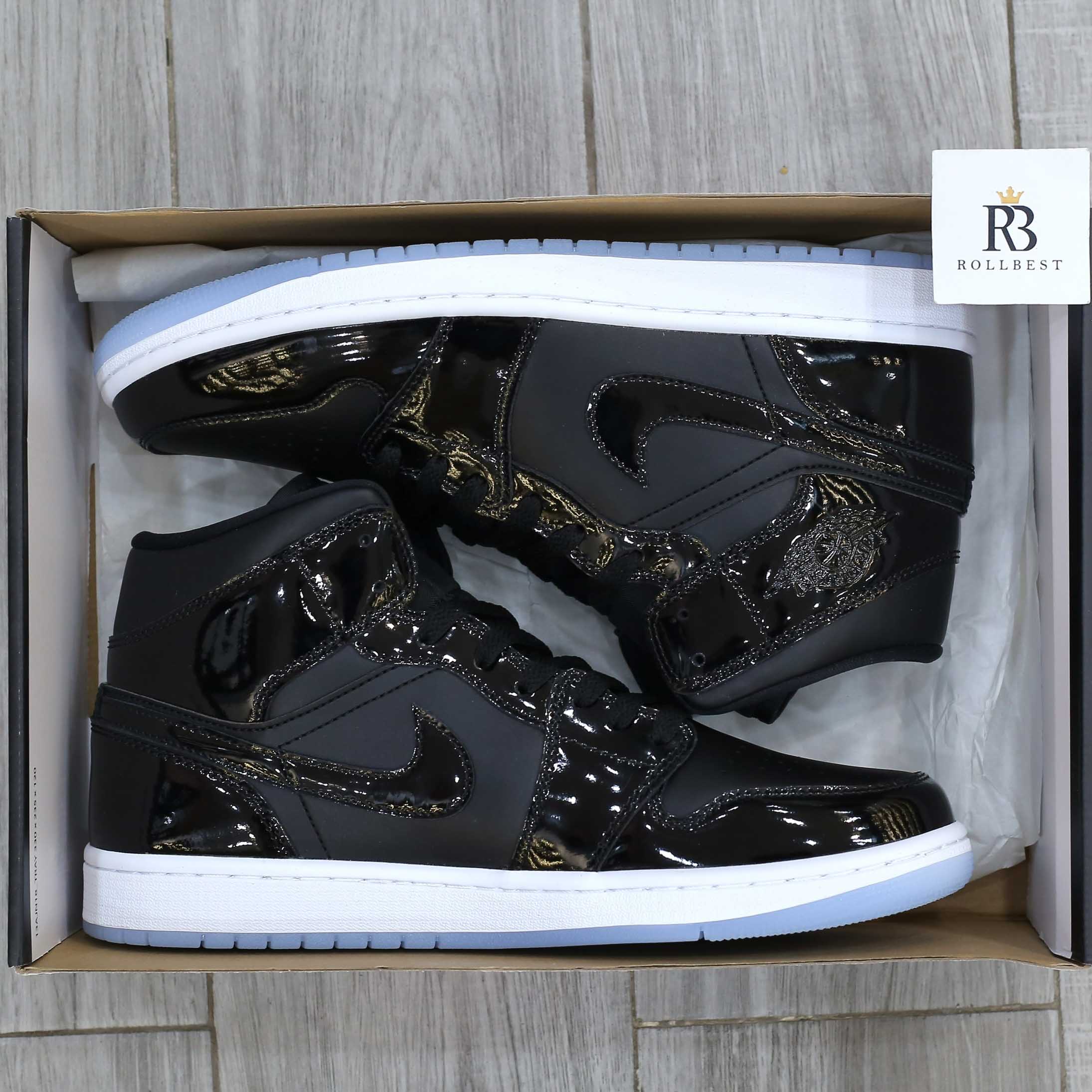 Giày Nike Air Jordan 1 Mid SE Space Jam Black Concord Best Quality