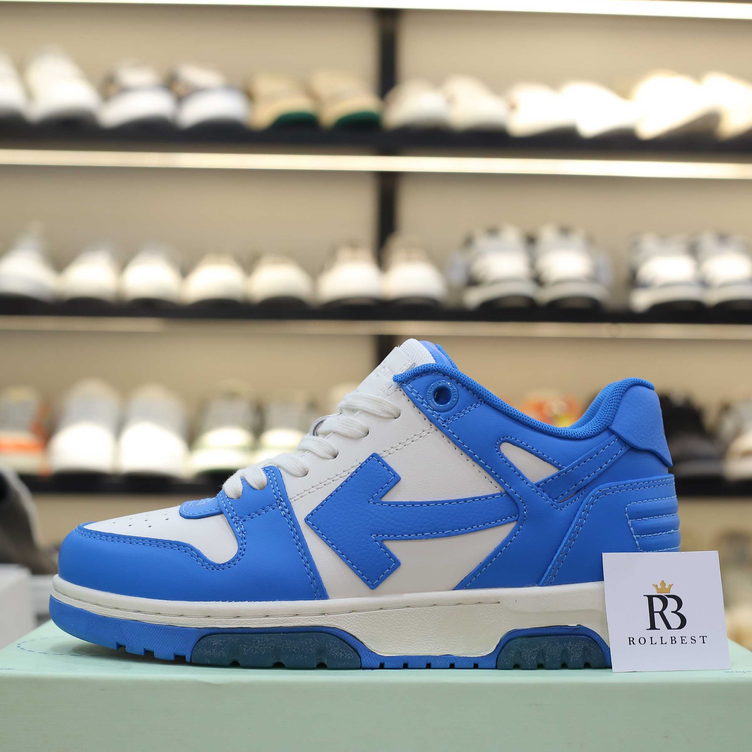 Giày Off-White Wmns Out of Office 'Blue White' Best Quality