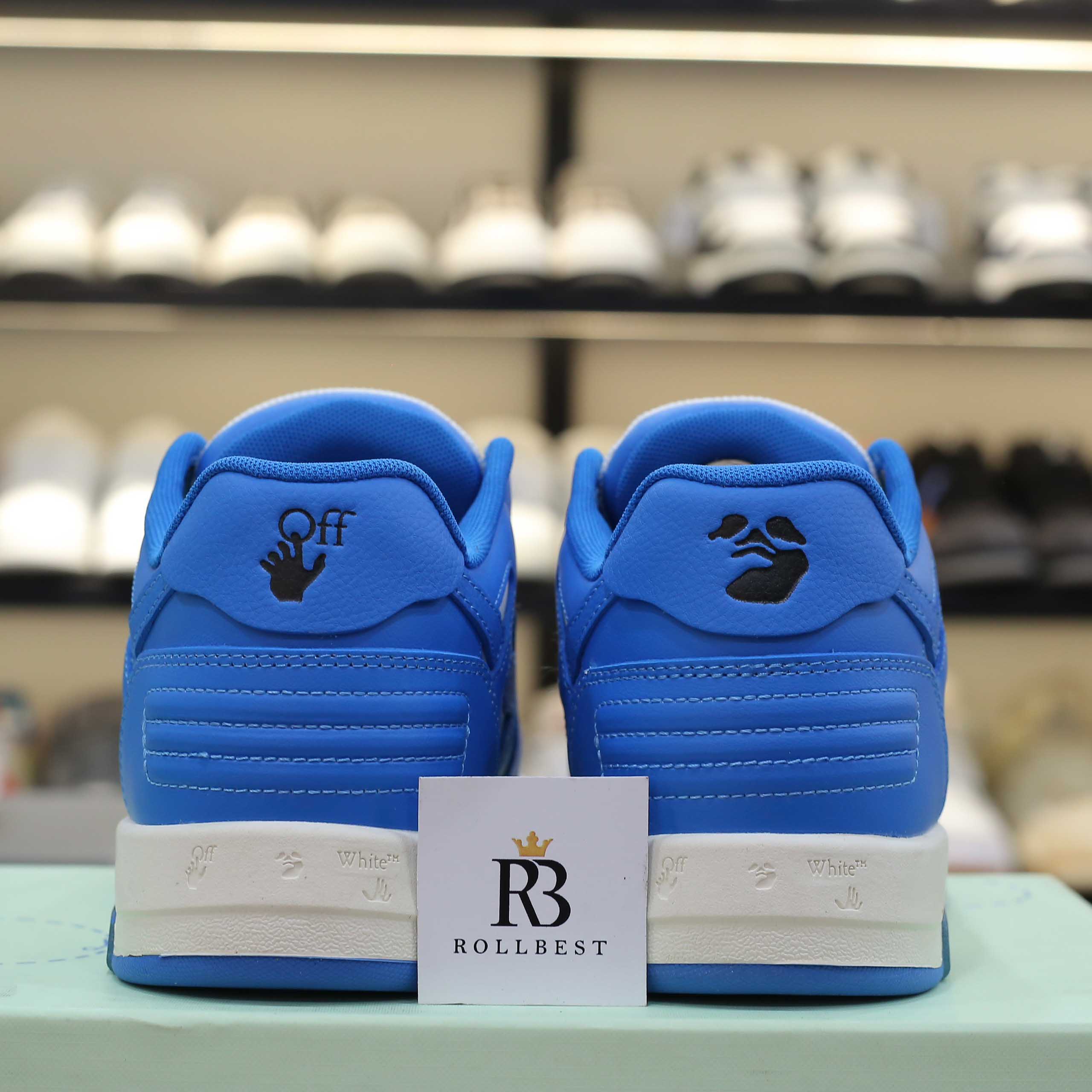 Giày Off-White Wmns Out of Office 'Blue White' Best Quality