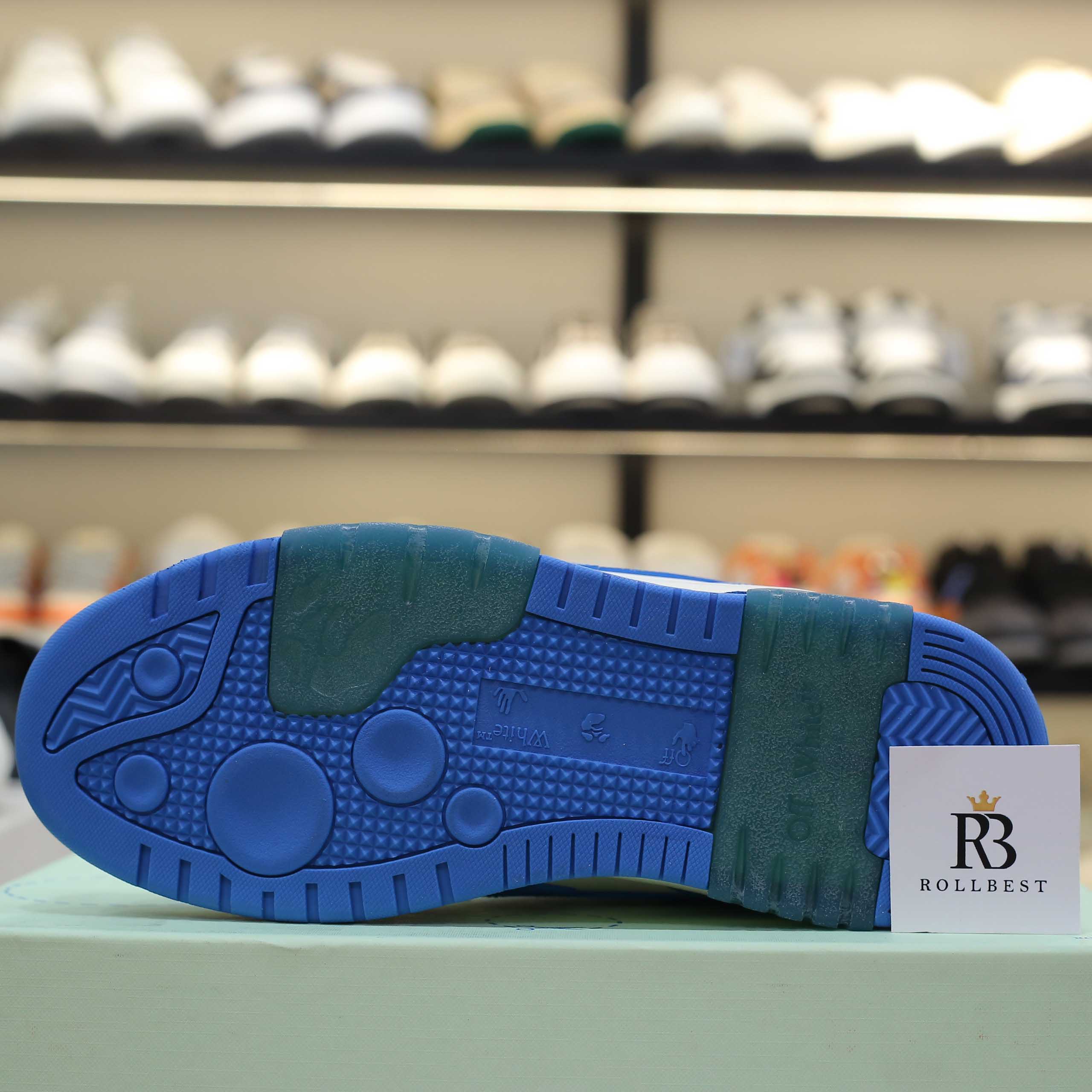 Giày Off-White Wmns Out of Office 'Blue White' Best Quality